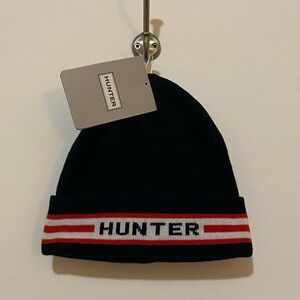 HUNTER Stripe Logo Beanie Hat OS Unisex Adult